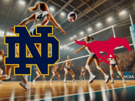 Notre Dame Fighting Irish at SMU Mustangs Womens Volleyball